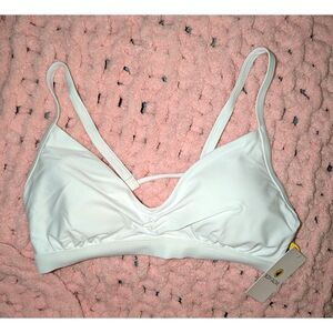 NWT Body Glove Smoothies Drew E Cup Swim Bikini Top Snow Fixed Triangle Beach